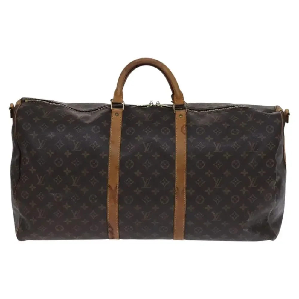 LOUIS VUITTON Monogram Keepall Bandouliere 60 Boston Bag M41412